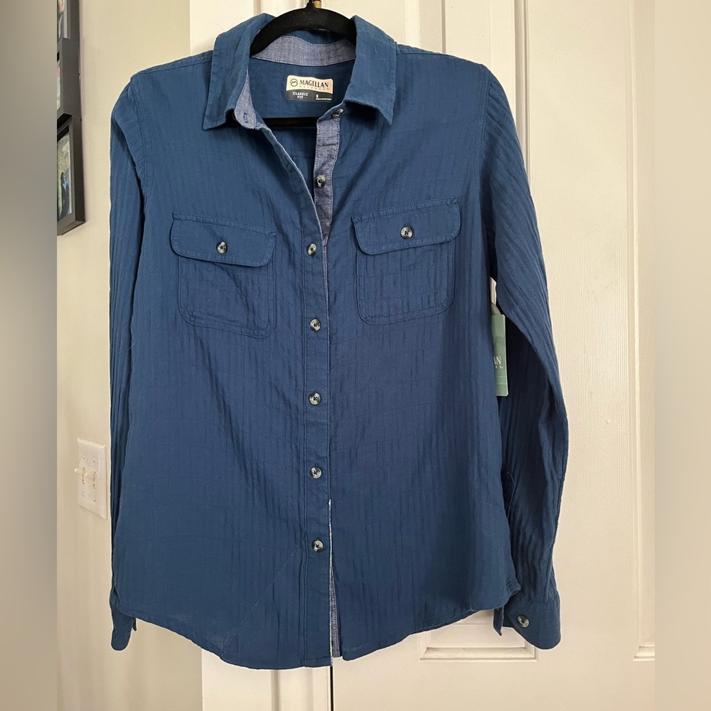Magellan NWT Women's Campfire Crinkle Shirt - size S